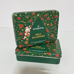 Mele Kalikimaka 2 EMPTY Cookie Tins/Honolulu Cookie Company-Preowned